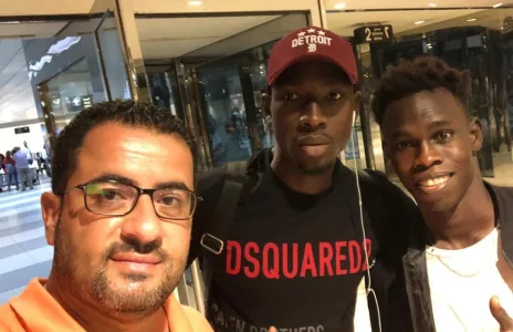 Football Lebanon - وصول نداي و الحاج مالك إلى بيروت