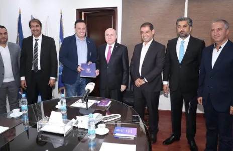 Football Lebanon - حفل توقيع اتفاقية مشاركة العهد والنجمة في كأس الأندية العربية