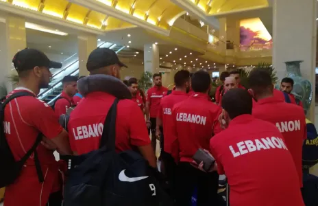 Football Lebanon - وصول بعثة منتخب لبنان الى كوريا الشمالية