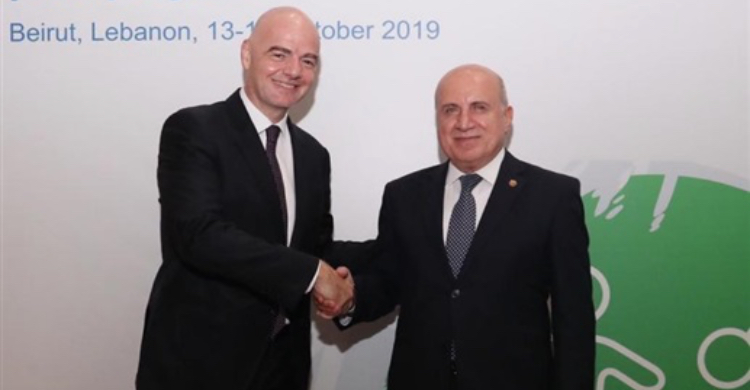 Football Lebanon - انفانتينو أطلق من بيروت مشروع كرة القدم من أجل المدارس