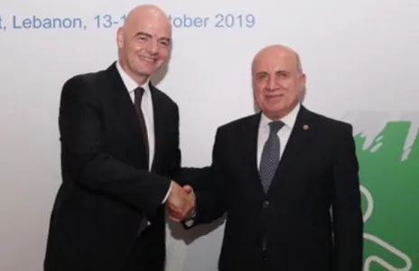 Football Lebanon - انفانتينو أطلق من بيروت مشروع كرة القدم من أجل المدارس