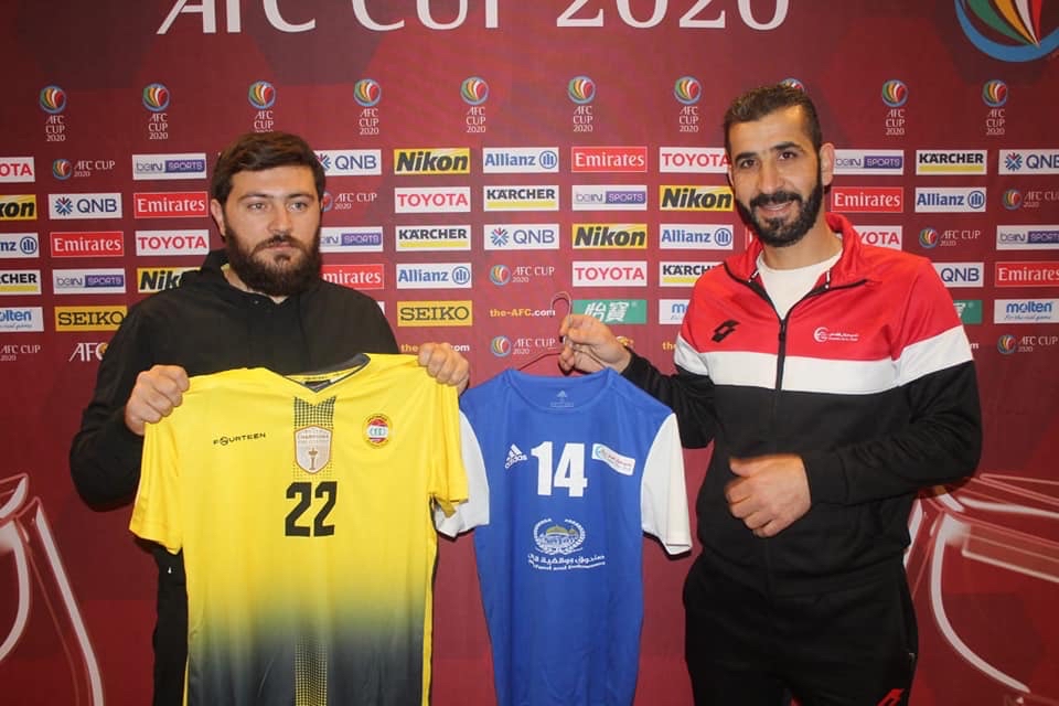 Football Lebanon - الإجتماع الفني السابق لمباراة العهد وهلال القدس الفلسطيني