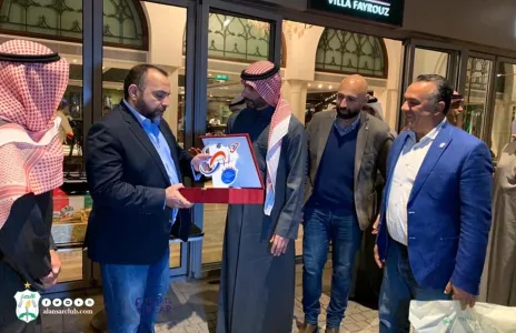 Football Lebanon - الأنصار يلبي دعوة على العشاء أقامها نادي الكويت 