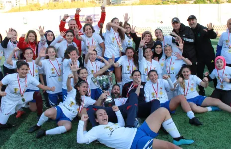 Football Lebanon - نجوم الرياضة بطلاً لدوري السيدات للمرة الخامسة