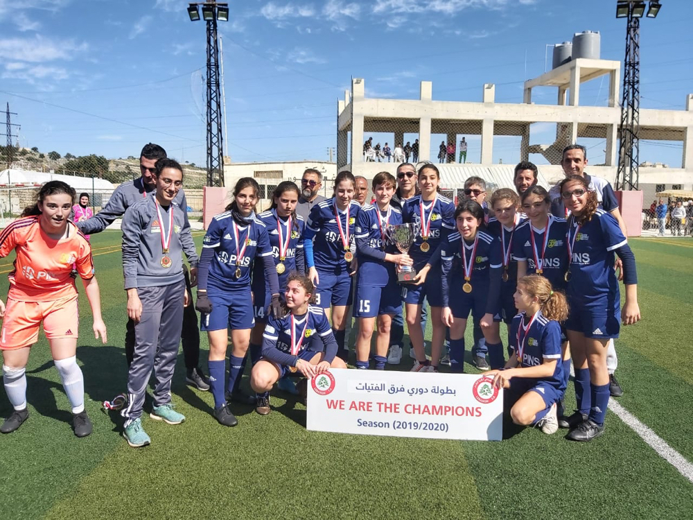 Football Lebanon - ايليفين فوتبول بطل دوري الفتيات دون 15 عاماً