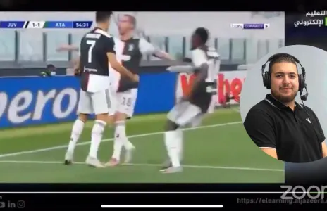 Football Lebanon - علي الحداد يشارك في ويبنار التعليق الرياضي 