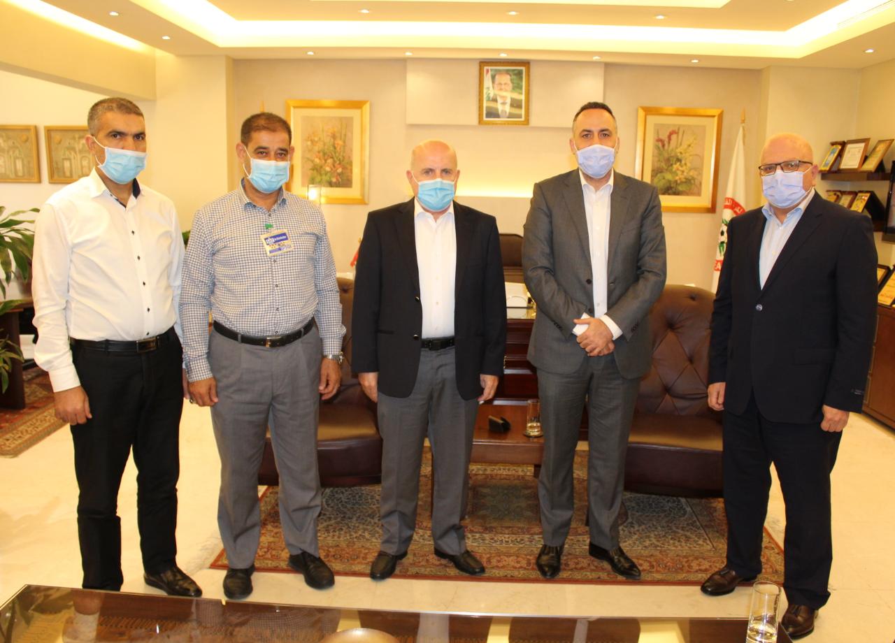 Football Lebanon - العهد يزور رئيس الاتحاد اللبناني المهندس هاشم حيدر