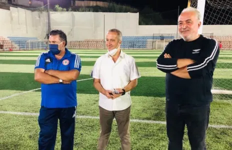 Football Lebanon - الكابتن ناصر بختي زار ملعب النجمة 