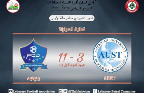 Football Lebanon - فوز تاريخي لنادي جونيه في كرة الصالات