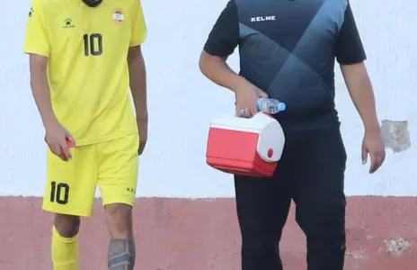 Football Lebanon - إصابة حيدر في الدقائق الأولى تبعده عن المباراة 