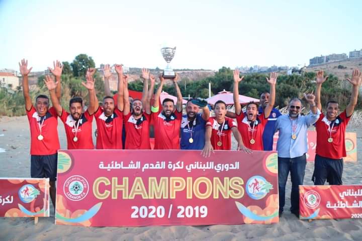 Football Lebanon - بيروت بطل لبنان بالكرة الشاطئية