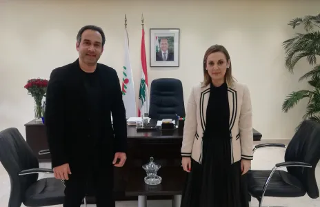 Football Lebanon - بدر يزور وزيرة الشباب والرياضة