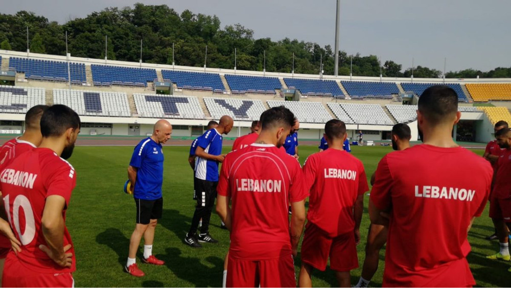 Football Lebanon - التدريب الأول للمنتخب في كوريا استعدادا لمواجهة سريلانكا