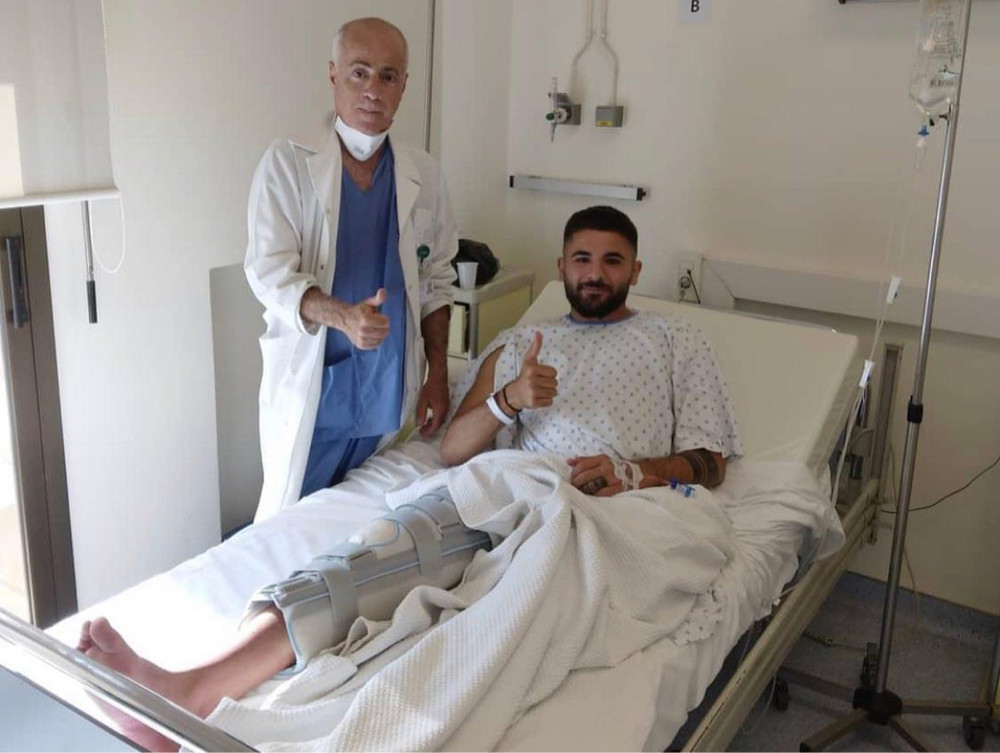 Football Lebanon - سليمان خضع لعملية الرباط الصليبي 