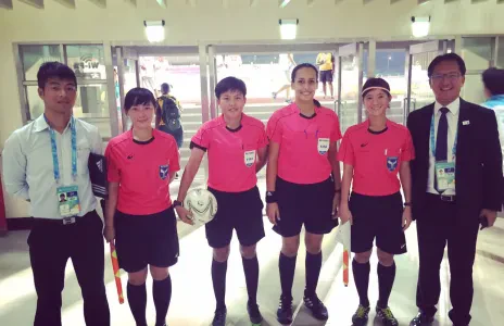 Football Lebanon - دموع البقار ضمن طاقم التحكيم في نهائي الأولمبياد الجامعي