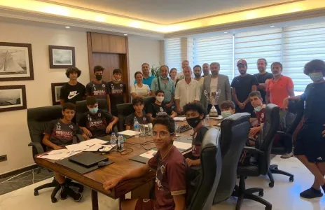 Football Lebanon - براعم النجمة بضيافة الرئيس أسعد صقال 