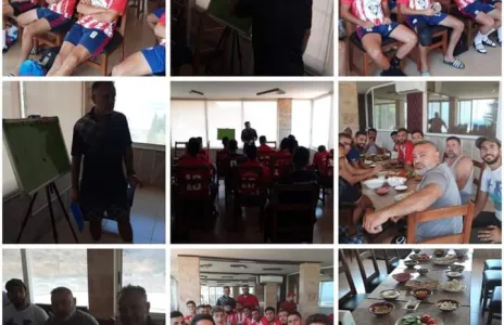 Football Lebanon - بعثة نادي سبوتينغ القليلة وصلت يوم أمس إلى الشمال 