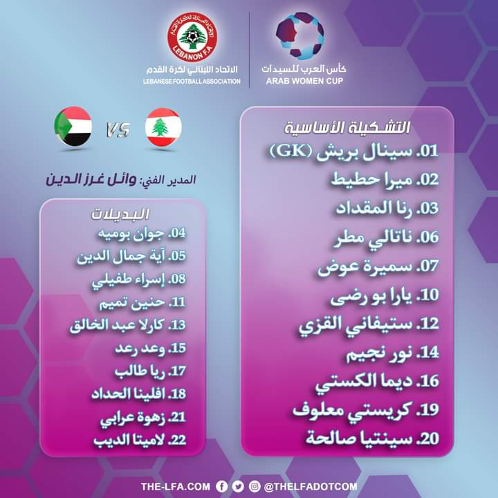 Football Lebanon - تشكيلة منتخبنا الوطني