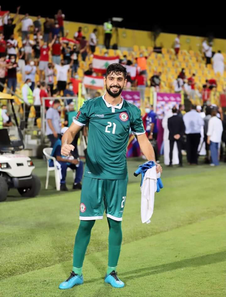 Football Lebanon - حامي عرين الأرز مصطفى مطر اختير رجل المباراة 