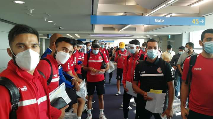 Football Lebanon - وصول منتخب لبنان الى سيول