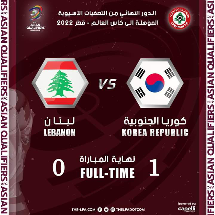 Football Lebanon - فوز كوريا الجنوبية على أبناء الأرز 