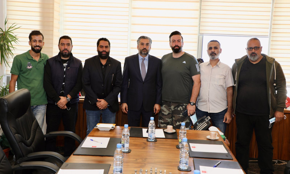 Football Lebanon - الصقال إستقبل الهيئة العليا لدعم منتخب لبنان