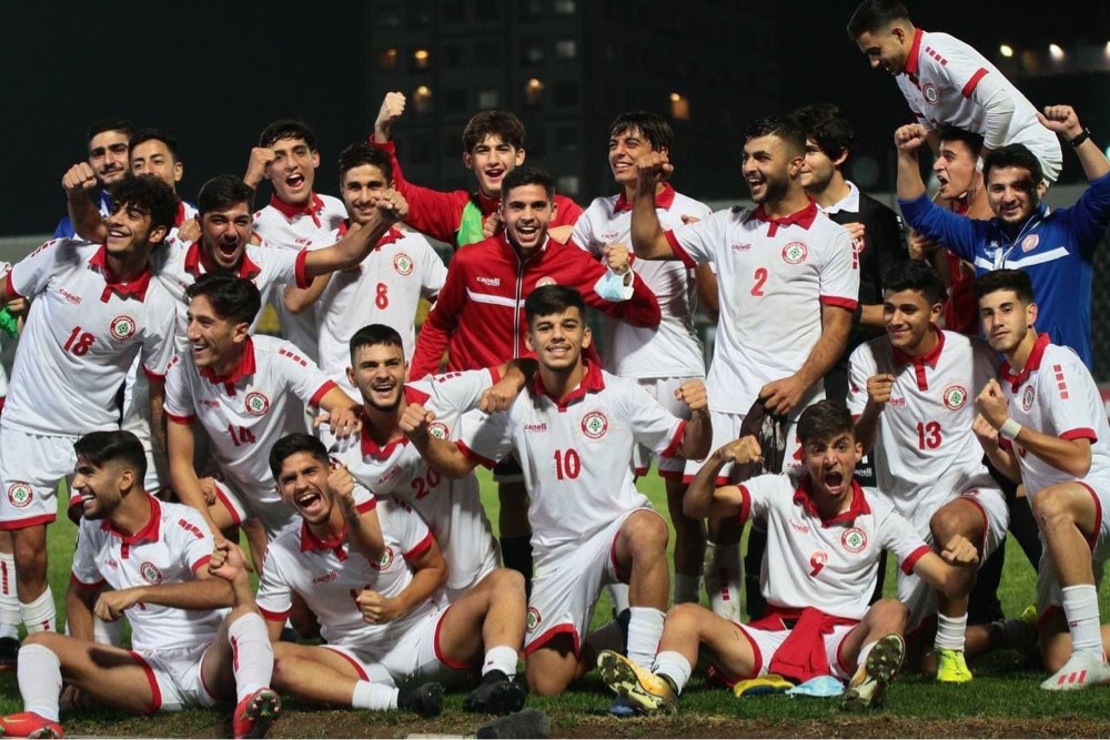 Football Lebanon - فضل لبنان يسجل هدف الفوز والقصاص نجم المباراة