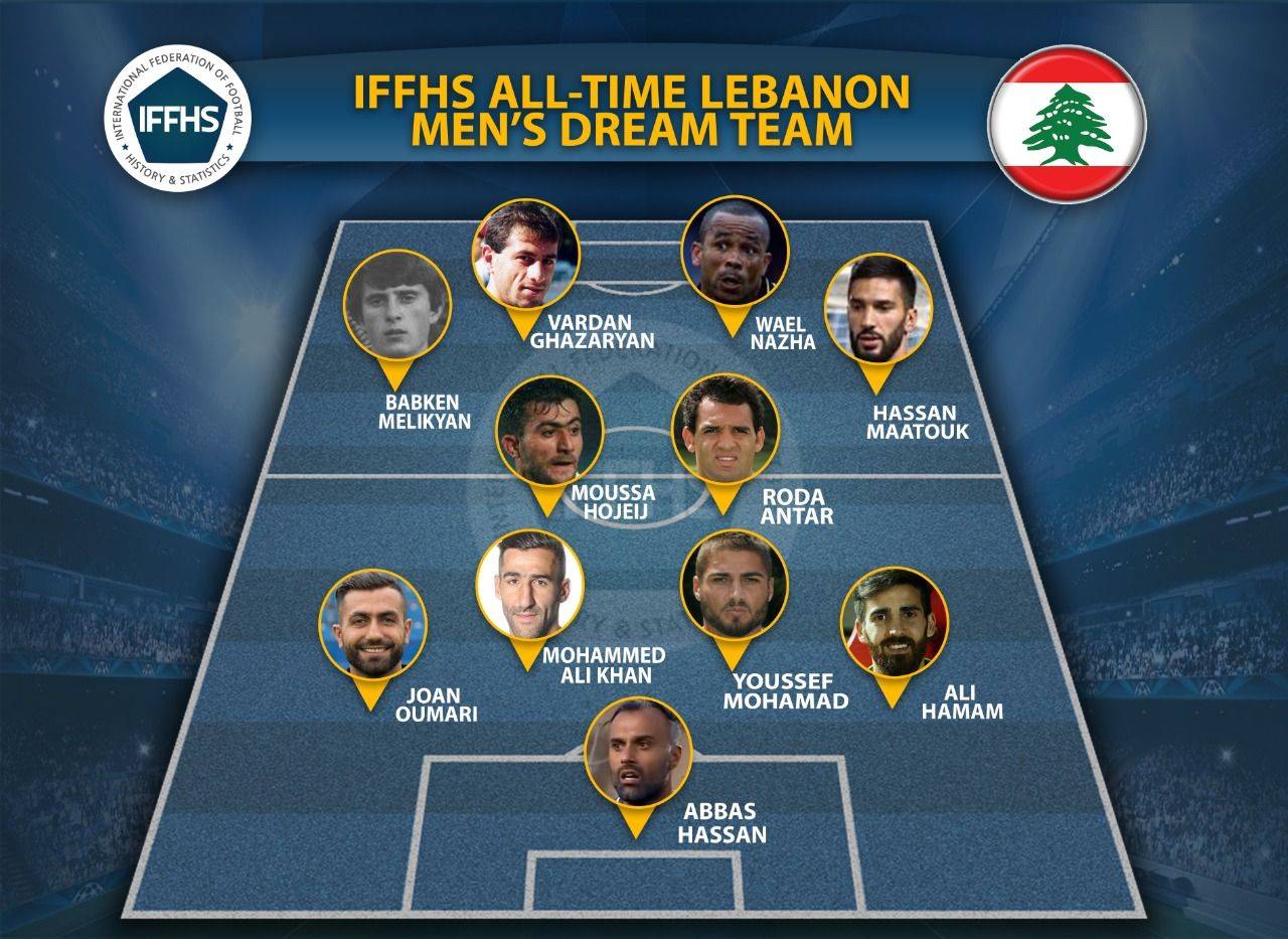 Football Lebanon - أفضل تشكيلة في تاريخ لبنان