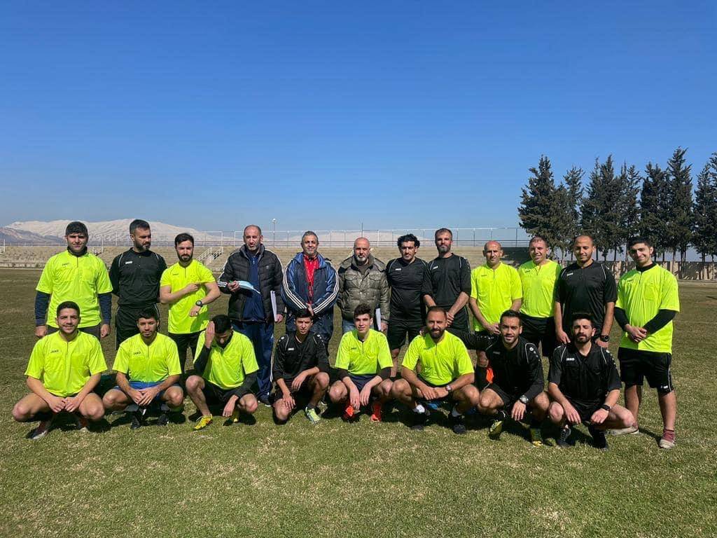 Football Lebanon - إختبارات لياقة بدنية لحكام البقاع