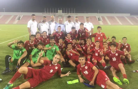 Football Lebanon - منتخب الناشئين يتخطى قطر بهدفين قبل التصفيات