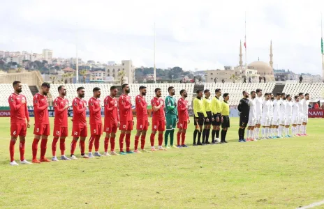 Football Lebanon - نهاية الشوط الأول  بتقدم المنتخب السوري