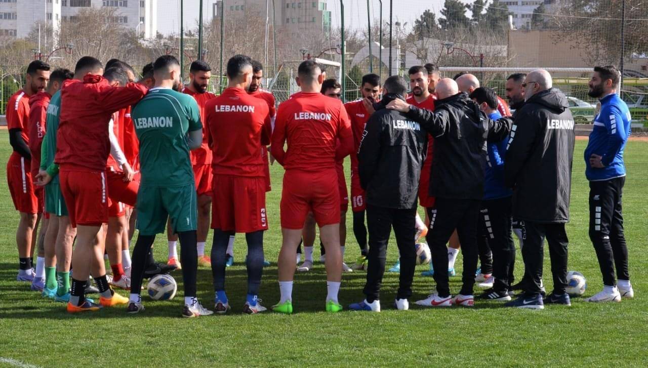 Football Lebanon - منتخب لبنان يستعد في مشهد لمواجهة ايران الثلاثاء