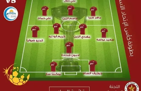 Football Lebanon - تشكيلة نادي النجمة في مواجهة هلال القدس الفلسطيني