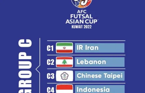 Football Lebanon - لبنان في المجموعة الثالثة لبطولة كأس آسيا لكرة الصالات