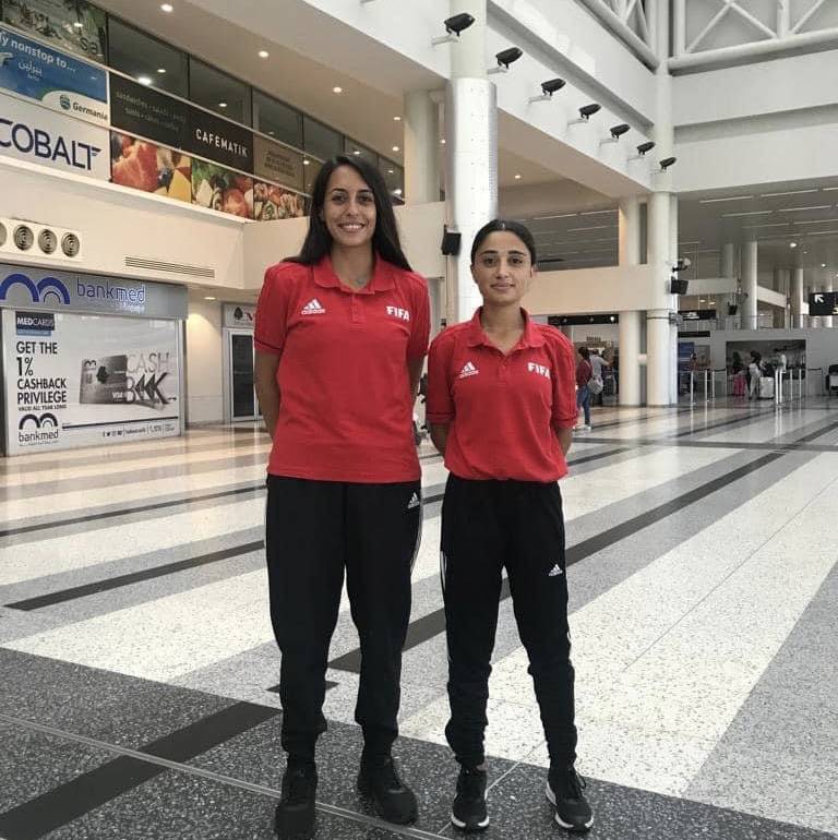 Football Lebanon - الحكمتان الدوليتان دموع وبيريسا الى الاردن للمشاركة في قيادة مباريات بطولة اتحاد غرب اسيا للسيدات