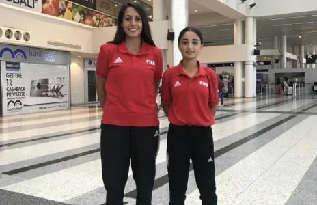 Football Lebanon - الحكمتان الدوليتان دموع وبيريسا الى الاردن للمشاركة في قيادة مباريات بطولة اتحاد غرب اسيا للسيدات