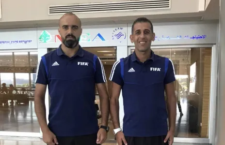 Football Lebanon - العلي وبري في مباراة مصر والمغرب