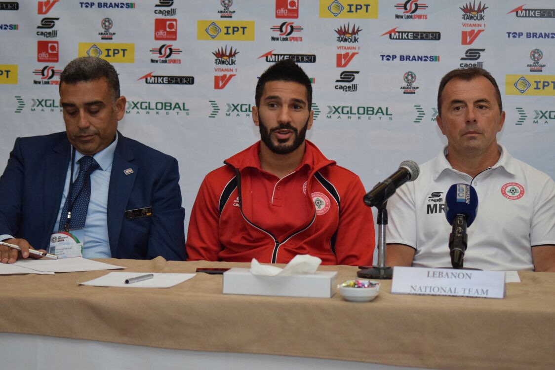 Football Lebanon - معتوق قبل مواجهة كوريا : لبّوا نداء الوطن !