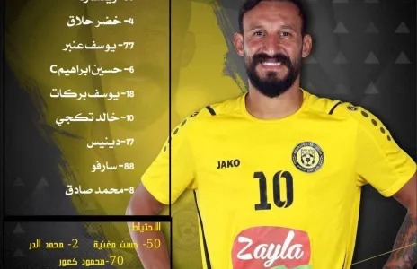 Football Lebanon - تشكيلة البرج في مواجهة الصفاء