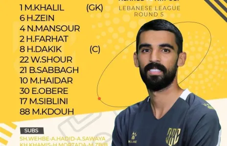 Football Lebanon - تشكيلة العهد بمواجهة طرابلس