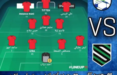 Football Lebanon - تشكيلة الشباب الغازية بمواجهة نادي الحكمة
