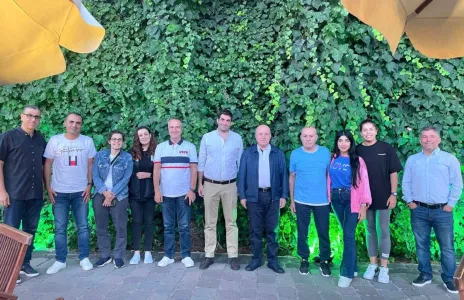 Football Lebanon - حيدر يستقبل وفد اتحاد غرب آسيا في اللويزة