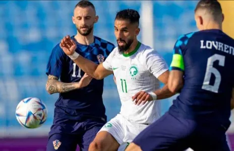 Football Lebanon - هدف متأخر يقود كرواتيا للفوز على السعودية وديا قبل كأس العالم