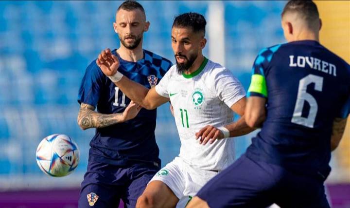 Football Lebanon - هدف متأخر يقود كرواتيا للفوز على السعودية وديا قبل كأس العالم
