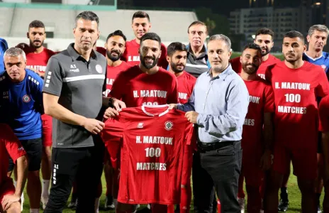 Football Lebanon - معتوق خاض مباراته رقم 100 مع المنتخب
