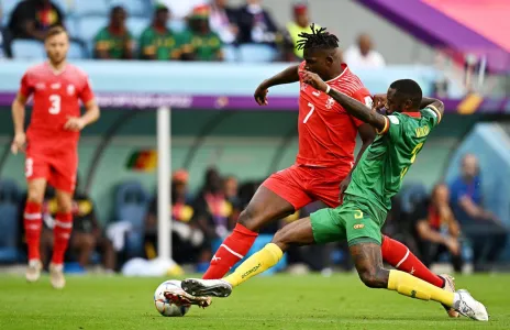 Football Lebanon - إمبولو يسجل في بلده الأصلي ويقود سويسرا للفوز على الكاميرون