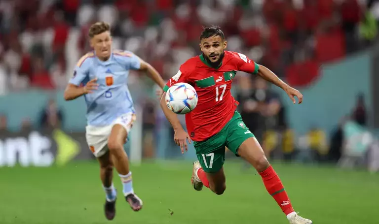 Football Lebanon - بانينكا" حكيمي ترسل المغرب إلى ربع نهائي كأس العالم FIFA قطر 2022 على حساب إسبانيا