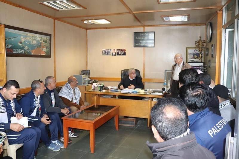 Football Lebanon - الهيئة الادارية للتضامن صور تستقبل وفدا رياضيا من غزة