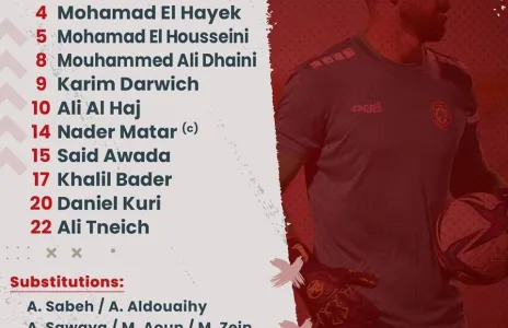 Football Lebanon - قائمة منتخب لبنان لمواجهة نظيره الإماراتي في المباراة الوديّة