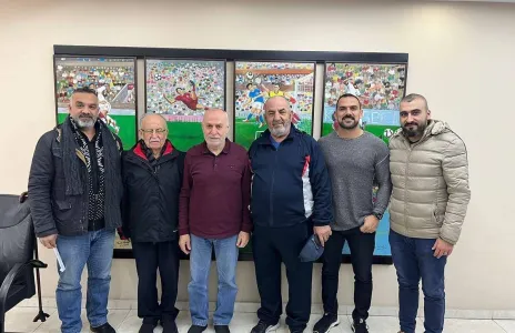 Football Lebanon - وفد أنصاري يزور مقر الإتحاد اللبناني لكرة القدم